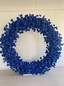 Arrangement floral bleu pour mariage, centre de table floral bleu royal, arche florale avec fleurs pour la décoration d'arrangement de mariage - Product Image 3