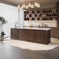 Comptoir de bar et de café vintage intégré, plan de travail pour boissons, comptoir de découpe de fruits pour fleuriste