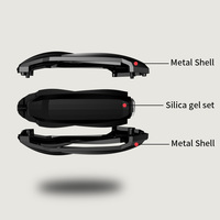 Étui de protection pour clé de voiture intelligente en alliage de zinc et cuir, haute qualité, compatible avec Ford F150/Explorer/MustangF55 2017/2018/2019/2020