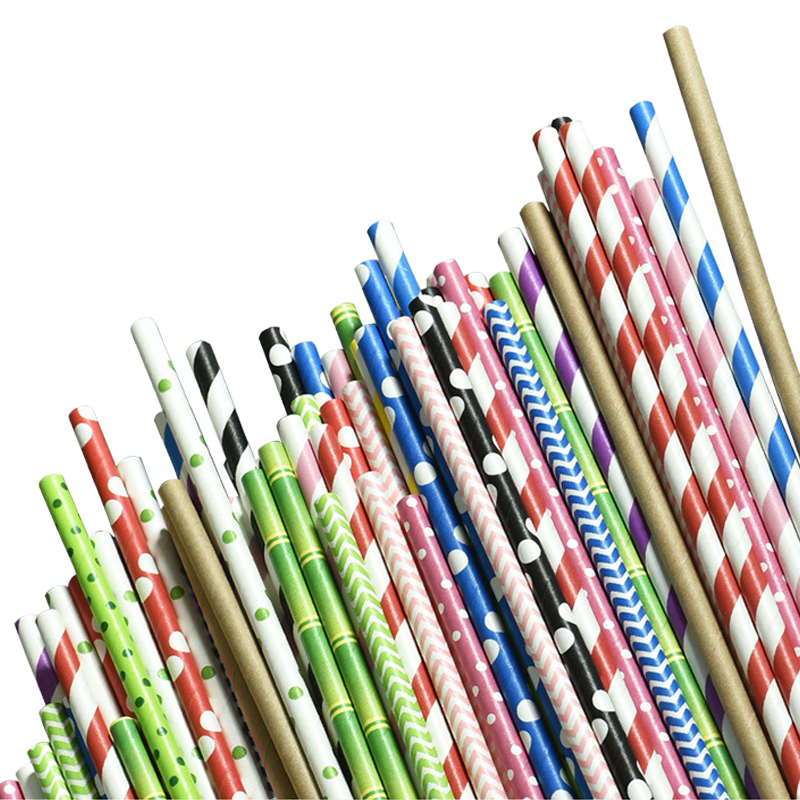 Paper Straws Kraft Brown Compostable Durable