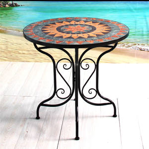 Pour <span class=keywords><strong>Amazon</strong></span> populaire en plein air mosaïque loisirs trois pièces ensemble barre en métal café <span class=keywords><strong>Table</strong></span> et <span class=keywords><strong>chaise</strong></span> pour <span class=keywords><strong>balcon</strong></span> commerce extérieur - Product Image 5