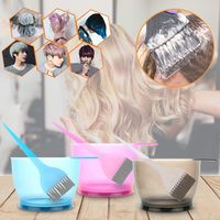 Ensemble de brosse et de bol pour la coloration des cheveux en plastique de haute qualité, avec protège-oreilles, logo personnalisé, mélangeur de teinture pour cheveux, accessoires de coiffure pour salon