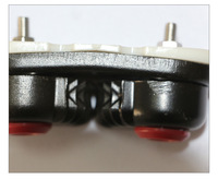 Crampons de bateau en aluminium noir, type Cam Cleat, avec guide-câble marin Matic