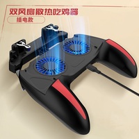 Manette de Jeu H10 Portable avec Double Ventilateurs de Refroidissement 2500/5000mAh, Gâchettes L1R1 et Poignée Joystick pour PUBG