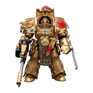 Figura de Acción JOY <span class=keywords><strong>Toy</strong></span> Warhammer Aquilon Terminator <span class=keywords><strong>Squad</strong></span>, Aquilon con Infernus Firepike, Escala 1/18, 5.4 Pulgadas, Modelo Coleccionable Mecha - Product Image 1