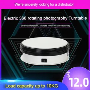 टर्नटेबल-बीकेएल 15/25/35/45/60 सेमी इलेक्ट्रिक टर्नटेबल 360 डिग्री मोटराइज्ड रोटेटिंग फोटोग्राफी उत्पाद डिस्प्ले स्टैंड के साथ