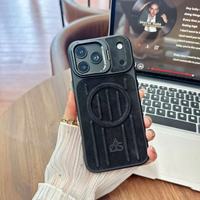 Étui de téléphone en cuir de luxe Denior pour iPhone 17, 16, 15, 14, 13, 12 Series, compatible avec la bobine magnétique, pour commande en gros