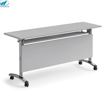 Vente en gros de mobilier scolaire multifonctionnel table de conférence moderne et pliable à cadre métallique