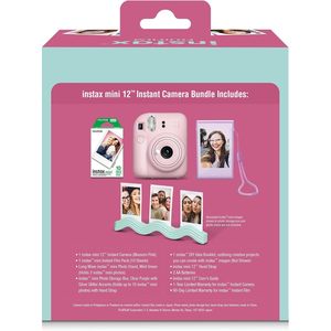 Appareil photo instantané Fujifilm Instax Mini 12 rose fleuri avec film inclus - Product Image 3