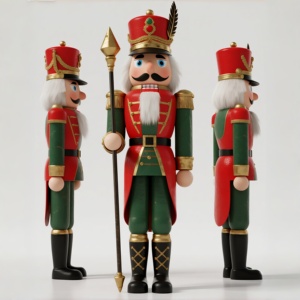 Escultura de soldado de <span class=keywords><strong>Cascanueces</strong></span> de fibra de vidrio para exteriores para vacaciones y decoración comercial Escultura de resina hecha de resina - Product Image 2
