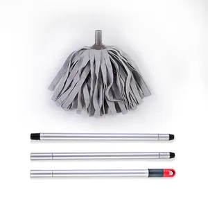 Traditional Aluminum Polyester Material Non-woven chamois Strip Flat Mop