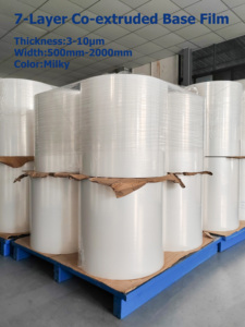 <span class=keywords><strong>Film</strong></span> de protection transparent en PE en rouleau jumbo, <span class=keywords><strong>film</strong></span> d'emballage industriel, <span class=keywords><strong>film</strong></span> brut, <span class=keywords><strong>film</strong></span> de base co-extrudé 7 couches - Product Image 1