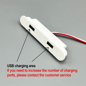 Mesita de Noche Inteligente con Carga Inalámbrica Rápida de 15W, Conector USB, Tira de Luz LED y Interruptor Regulador para Teléfono - Product Image 4