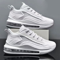 Chaussures noires à la mode pour garçons, chaussures à prix réduit bon marché, baskets confortables et à semelle souple pour hommes, vente en gros