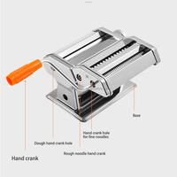 Petite machine à pâtes commerciale de cuisine Offre Spéciale Machine à nouilles électrique Machine à fabriquer la peau de boulette en acier inoxydable