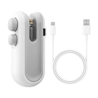 Scelleuse de Sacs Sous Vide Portable USB Rechargeable 2-en-1 avec Coupe-Sac Intégré et Aimant Thermique pour Cuisine, Aliments et Snacks