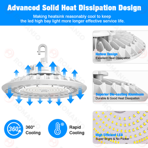Chúng tôi Canada kho giao hàng ul DLC SAA 100W 150W 200W 250W điện có thể điều chỉnh UFO dẫn ánh sáng bay cao - Product Image 4