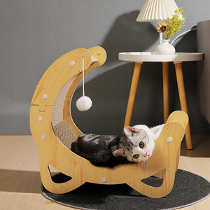 Árbol para Gatos Antideslizante y Resistente con Bolas Colgantes de Cartón Corrugado y Cama para Gatos - Para Todas las Estaciones - Product Image 2