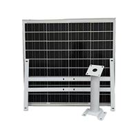 Panel Surya Silikon Monokristalin 72W DC18V 4A Basis Kaca Baterai LiFePO4 Pengontrol MPPT Pembangkit Listrik Tenaga Surya Portabel