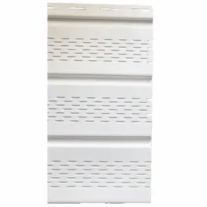 12 inç vinil sürgülü havalandırılmış yumuşak Pe duvar levhası Pvc çatı tam havalandırma Soffit