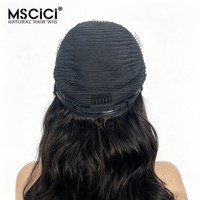 Perruque Lace Front HD 13x4 en Cheveux Humains Cambodgiens, Ondulation Naturelle, Noir Naturel, Nœuds Décolorés, Vente en Gros Direct Usine, 100% Cheveux Humains
