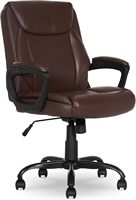 Chaise de direction en cuir PU de qualité supérieure, dossier haut, pour visiteurs, bureau, ordinateur, chaise de patron en cuir