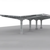 Système de stationnement commercial pour voitures en acier galvanisé à chaud haute résistance, résistant aux charges de neige, MCS CHIKO, personnalisé OEM