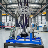 Machine à mousse de polyuréthane PU basse pression à trois composants Lingxin avec moteur de pompe, contrôle PLC, 380V, 10-35kW, garantie 1 an