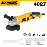 4027 MEINENG Meuleuse d'angle multifonctionnelle portable de qualité industrielle 220V 50Hz Moteur électrique à balais 1100W 115Mm