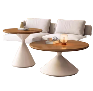 Geïnspireerde Nordic Style Tulp Design Mdf Houten Hoektafel Internet Rood Duurzaam Voor Woonkamer Balkon Dineren Koffie - Product Image 5