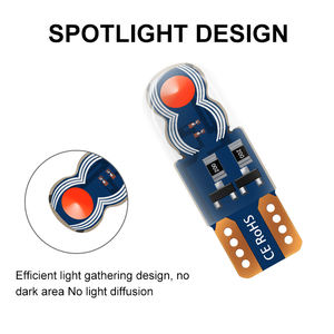Lampe d'intérieur à <span class=keywords><strong>LED</strong></span> double couleur T10 501 W5W 8SMD Flash en gel de silice pour plaque d'immatriculation de voiture 194 168 <span class=keywords><strong>Ampoule</strong></span> W5W avec <span class=keywords><strong>effet</strong></span> <span class=keywords><strong>stroboscopique</strong></span> - Product Image 4