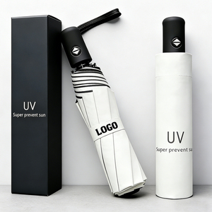 两用定制徽标折叠雨伞定制超大遮阳伞防雨防晒促销商务礼品批发 - Product Image 1