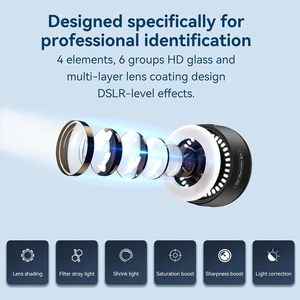 Lupa de Joyero 120X, Lente de Microscopio para Teléfono con Ocular/Luz LED Iluminada - Product Image 4