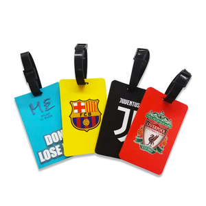 Étiquettes de bagages en caoutchouc personnalisées par le fabricant, étiquettes d'embarquement en PVC pour avion, étiquettes de bagages en silicone imprimées en gros - Product Image 2