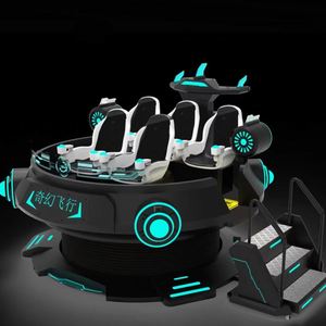 Silla de Simulación de Vuelo OVNI 9D VR 360, Compatible con el Hogar, 5 Asientos, Movimiento Simulado por PC, Compatible con Exteriores, Cine VR, Metal, Aeropuerto - Product Image 4