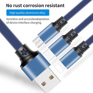 Cable de Carga USB con Logotipo Personalizado, Cables de Carga para Teléfono Móvil con Marca Impresa para Regalo Promocional, Cable Cargador USB Personalizado 3 en 1 - Product Image 3