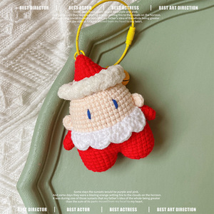 Llavero <span class=keywords><strong>de</strong></span> Algodón Hecho a Mano Creativo <span class=keywords><strong>de</strong></span> <span class=keywords><strong>Navidad</strong></span> <span class=keywords><strong>de</strong></span> 13 cm, Regalo <span class=keywords><strong>de</strong></span> Ganchillo para Compañeros <span class=keywords><strong>de</strong></span> Clase - Product Image 1