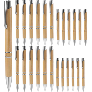 Wholesale Press Environmental Bamboo Ballpoint <b>Pen</b> With Customized Personal Printable Logo for Office Gift - Product Image 1