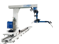 Station de travail robotisée de soudage à portique, charge utile de 12 kg, portée de 2012 mm, précision de positionnement de 0,05 mm, précision de suivi inférieure à 0,4 mm