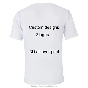 High Quality Custom 3d T Shirt Wholesale Cheaper Sublimation 3d All Over Printed T-shirt Factory Directly Sale Tshirt Supplier