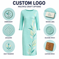 Demi-manches mi-longues pour femme Robes pull élégantes tricotées pour femme