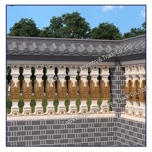 قالب سياج خرساني من المورد في الصين ، قالب درابزين بلاستيكي abs ، ألواح عمود درابزين ، شكل حاجز مزهرية للجدار - Product Image 2