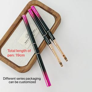 Pinceau à ongles professionnel double tête pour gel UV, pinceau de construction pour gel, idéal pour les salons de manucure - Product Image 5