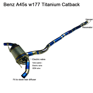 Válvula eléctrica en línea de alto rendimiento SS304 para W177 Mercedes A45S Escape 2,0 T 2021 + <span class=keywords><strong>Tuning</strong></span> Exhaust Systems Car <span class=keywords><strong>Parts</strong></span> <span class=keywords><strong>Shop</strong></span> - Product Image 2