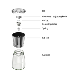 Dụng Cụ Nhà Bếp Muối Và Hạt Tiêu Máy Xay Thép Không Gỉ Gốm Burr Của Nhãn Hiệu Gia Vị Máy Xay Nhà Máy - Product Image 5