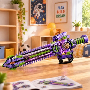 MJI 13160 MOC <b>Block</b> Bricks Purple Sky Zixiao Light Sword Children Educational Assembly Building <b>Block</b> Toy Set Wholesale Juguete - Product Image 6