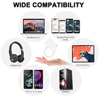 Adaptateur séparateur audio DAC 2 en 1 USB Type-C avec prise casque et gaine en PVC pour moniteur et projecteur, charge rapide PD