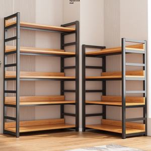 מדף מתכת כבד 5 קומות בצבע שחור, ניתן להתאמה אישית, מתוצרת סין, לאחסון בחדר אמבטיה, חדר כושר, מטבח, מחסן או גראז'. - Product Image 5