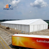 Tenda Gudang Aluminium Alloy 30x50m, Penyimpanan Industri, Sementara, Tahan Air, Portabel untuk Gudang dan Pameran