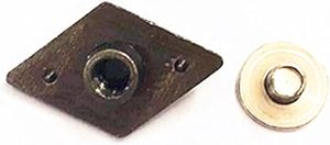 Duolai Pcs Simple Diamond Shape Carving Craft Purses Leather Decorative Conchos Buttons Metal Stud Screw Back Rivet DIY Manual A - Product Image 3